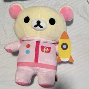 Rilakuma Pink and Cream Plush Bear Toy